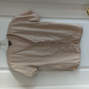 Hemp Blouse With Short Sleeves